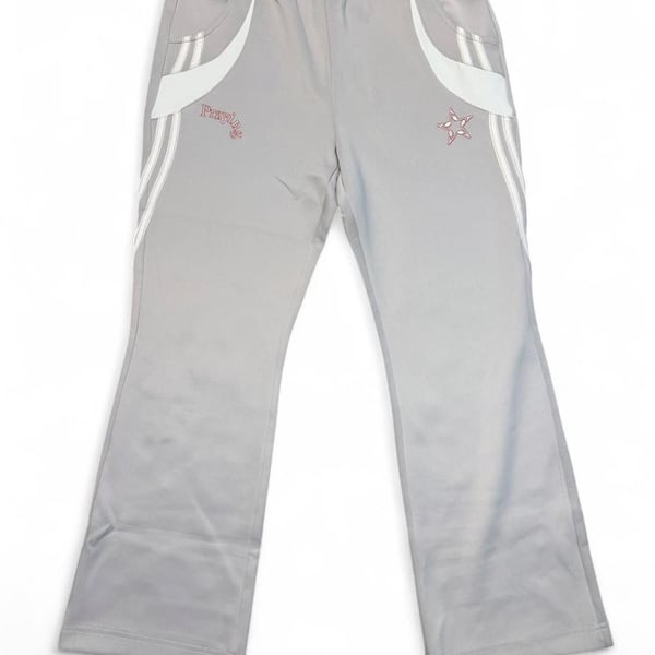 Prayingg Flared Sweatpants Size M Grey White Red Brand New w/ Tags