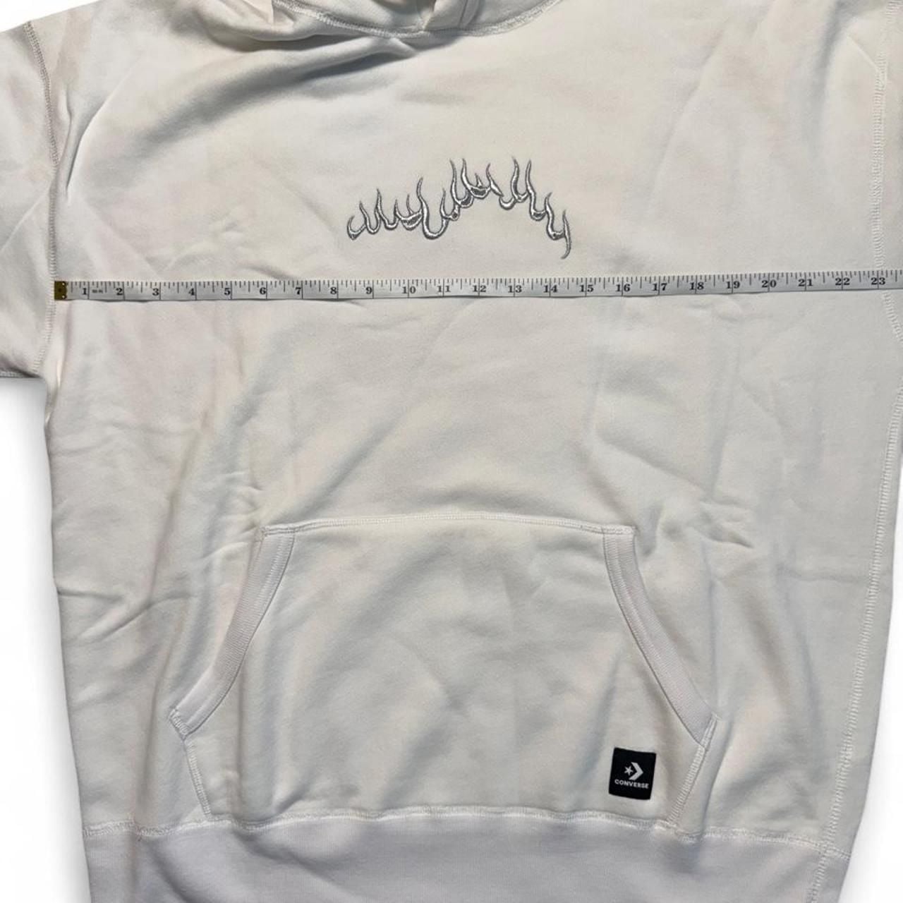 Converse x Babylon Hoodie Size M Learn2Burn White Flame 6