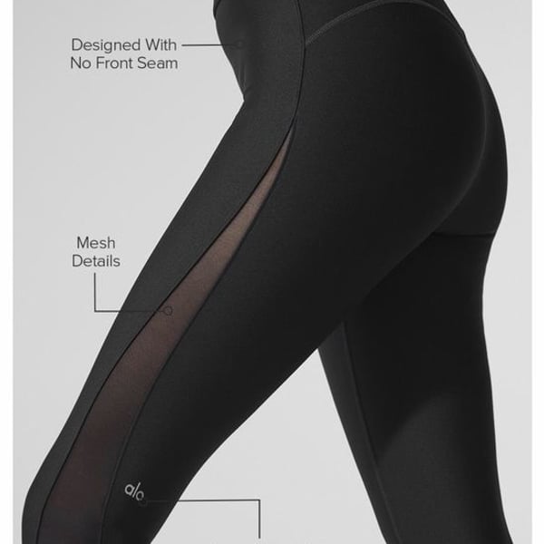 NWT ALO Airlift Mesh High-Waist Just Right Capri Leggings