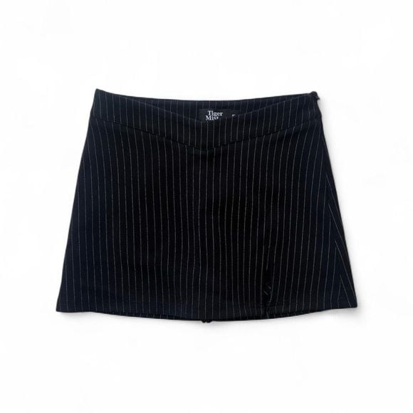 Tiger Mist Black Pinstripe Mini Skirt 3