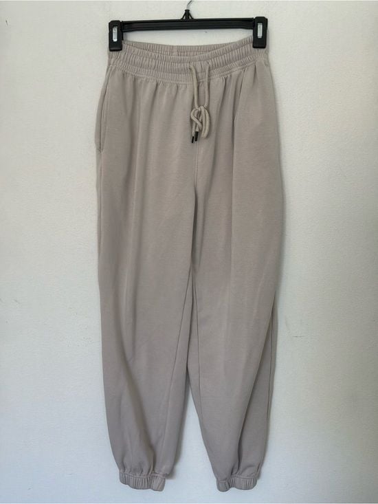 In Good State Beige Taupe Drawstring Jogger Sweatpants Size Small 2