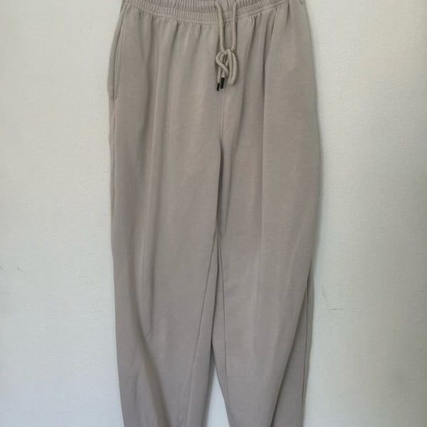 In Good State Beige Taupe Drawstring Jogger Sweatpants Size Small