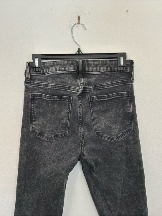 GAP High Rise Universal Legging Jeans Black Acid Wash Size 6/28R 12