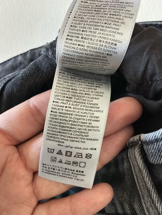 GAP High Rise Universal Legging Jeans Black Acid Wash Size 6/28R 16