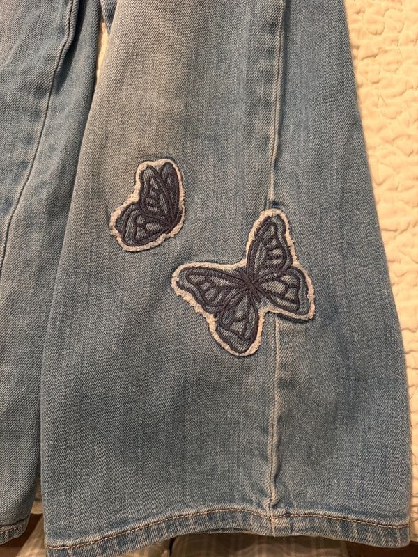 OshKosh B’gosh Girls Butterfly Jeans Size 10 3