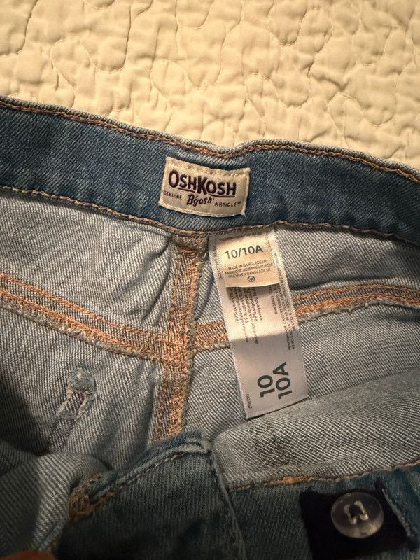 OshKosh B’gosh Girls Butterfly Jeans Size 10 5