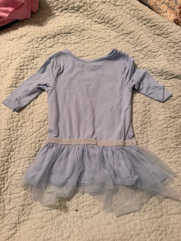 Disney Frozen II Elsa Tulle Tunic Top Size 4T 3