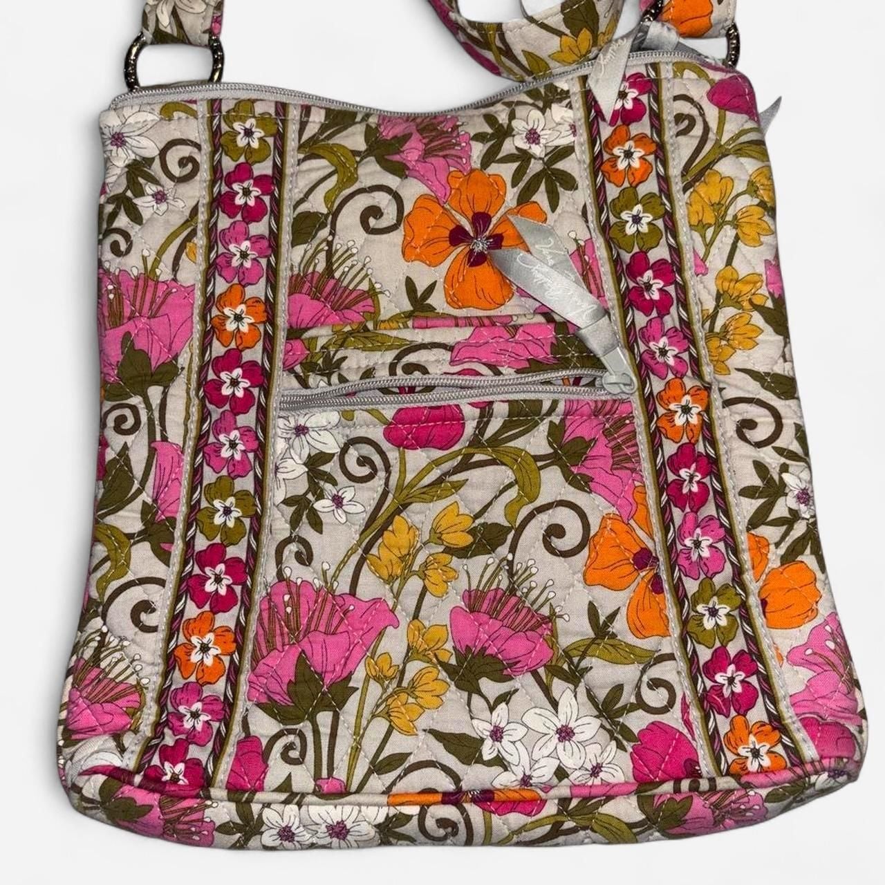 Vera Bradley Hipster Crossbody Bag Tea Garden Floral Print 3