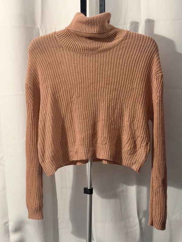 Pink Crop Sweater 2