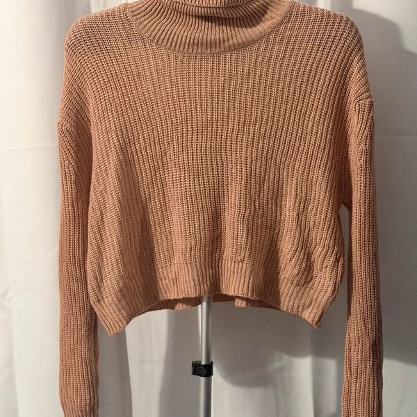 Pink Crop Sweater