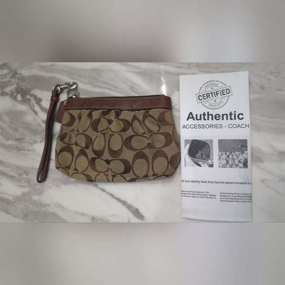 Coach Monogram Wristlet with Certificate of Authenticity 2