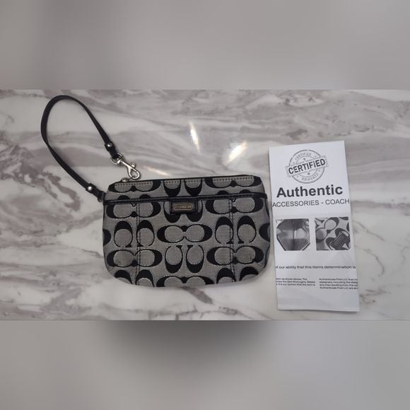 Coach Monogram Wristlet with COA 2