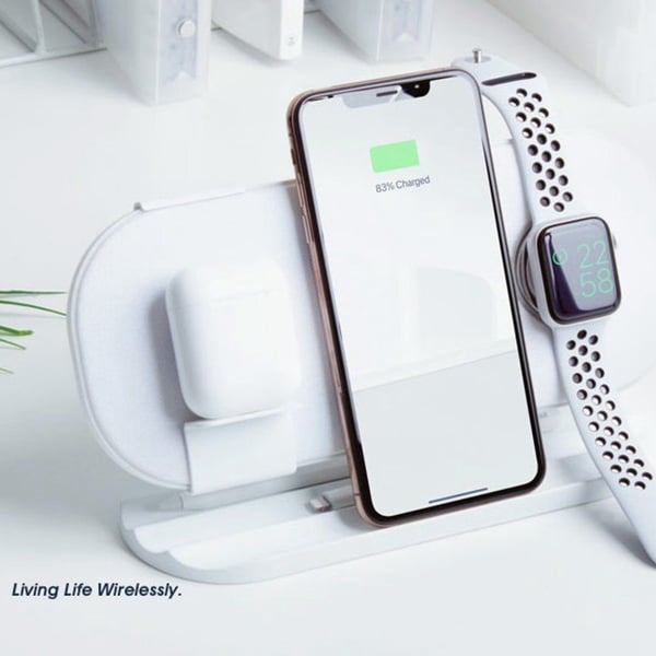 SLICECHARGE PRO 6-COILS WIRELESS CHARGING MAT Apple Watch AirPod iPhone 3 in 1
