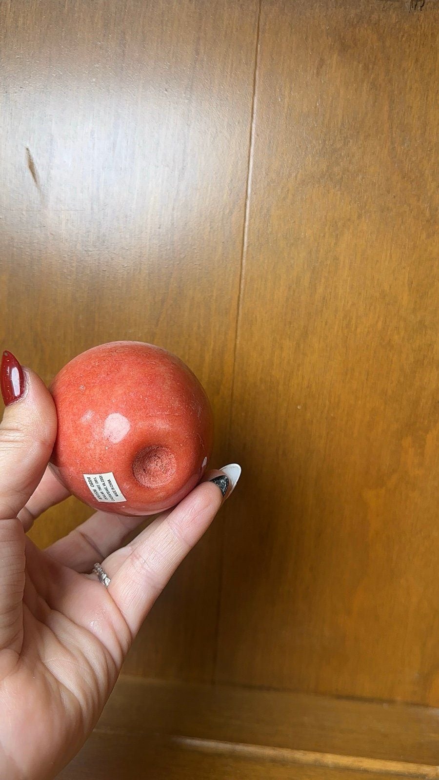 Set of 4 Alabaster Marble decorative fruit 7