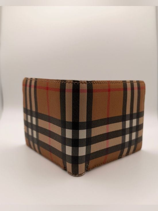 Burberry Vintage Check Leather Bifold Wallet with ID Window 3