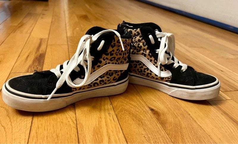 Vans Sk8-Hi Zip Cheetah Print High Top Sneakers 4