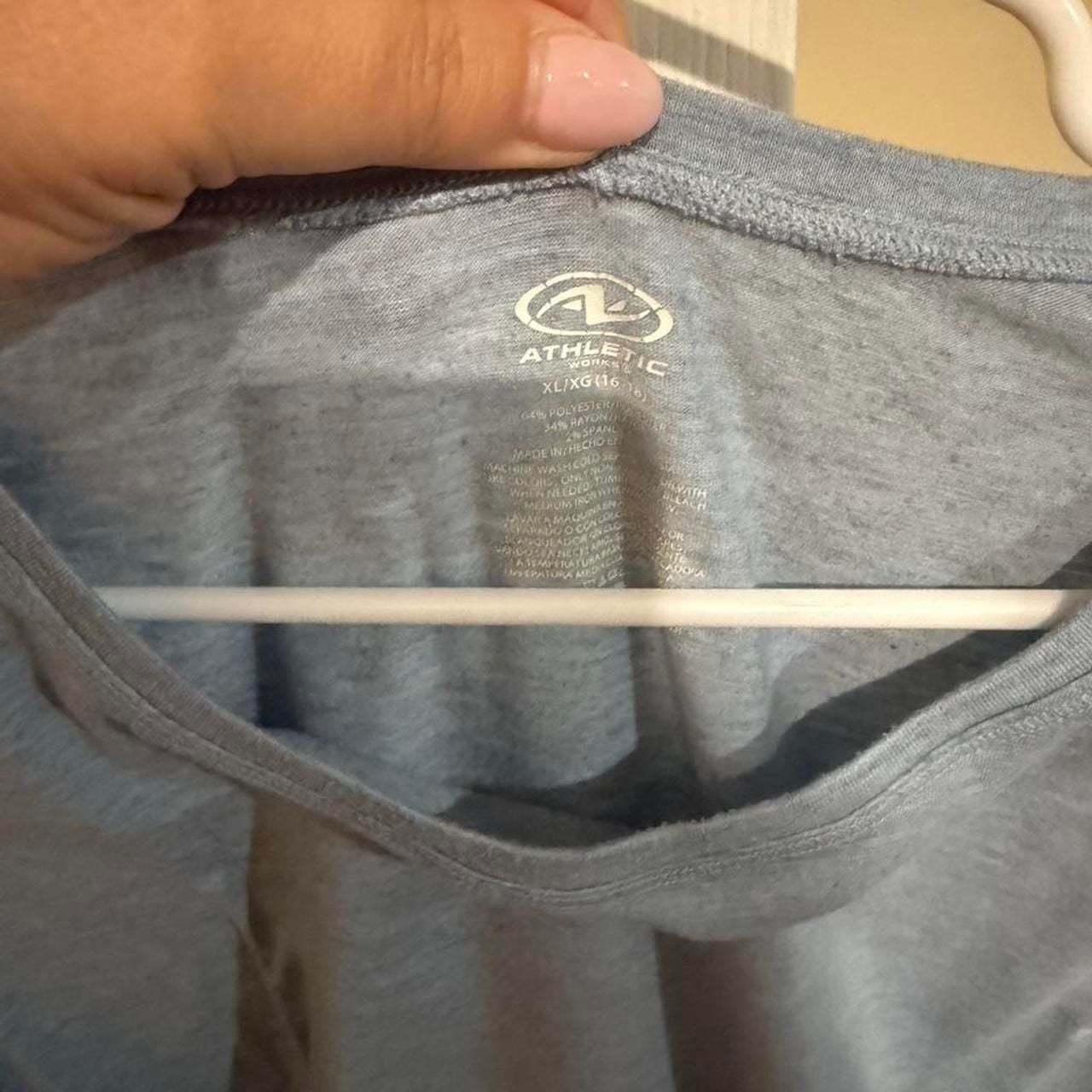 Athletic Works Heather Blue T-Shirt XL 16 2