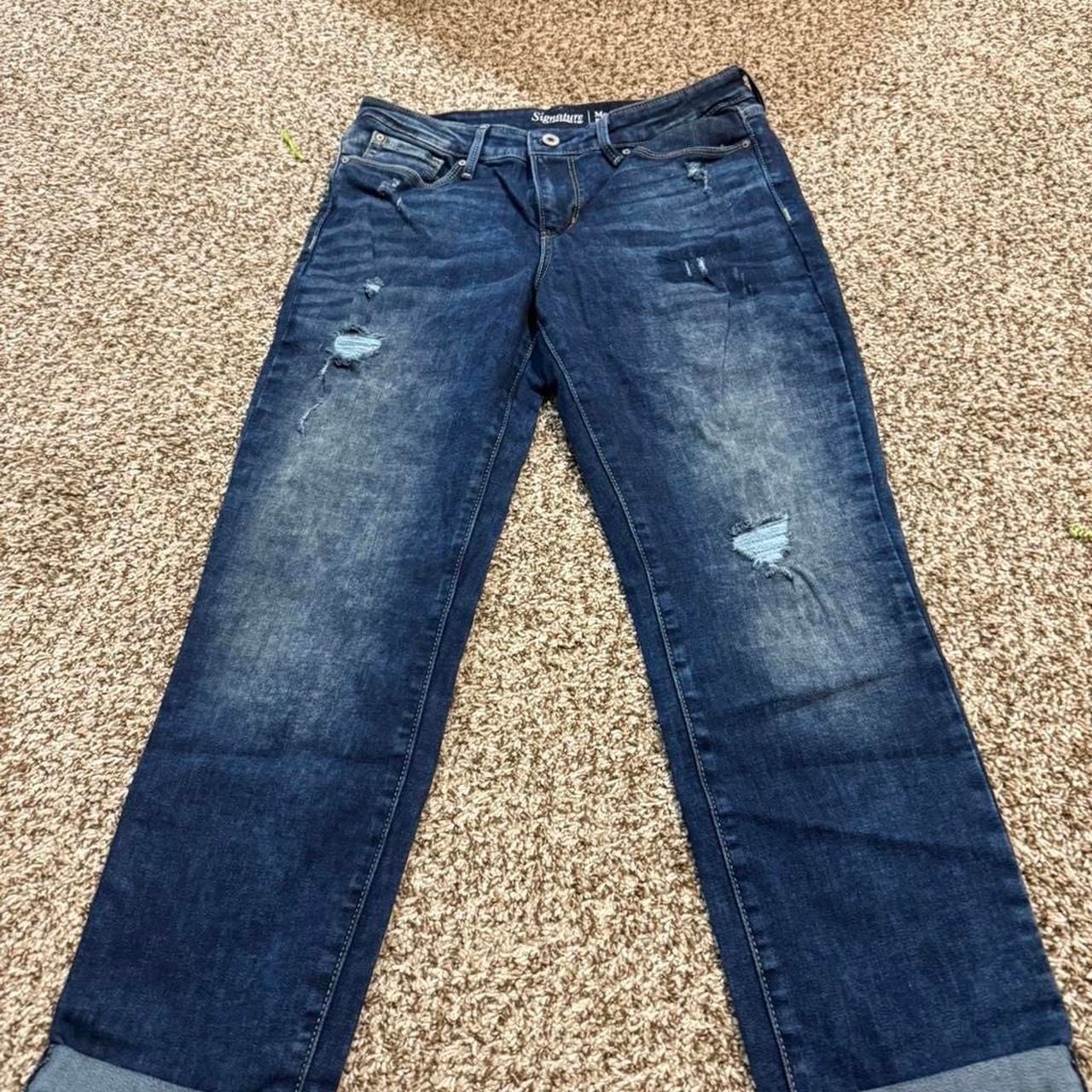 Signature by Levi Strauss & Co. Modern Slim Cuffed Jeans 8-W29 Dark Wash 2