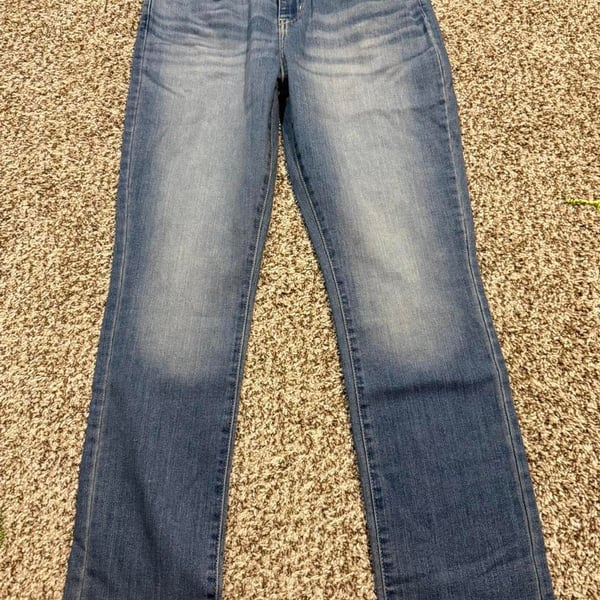 Signature by Levi Strauss Mid-Rise Straight Jeans 10S W30 L30 Blue Denim