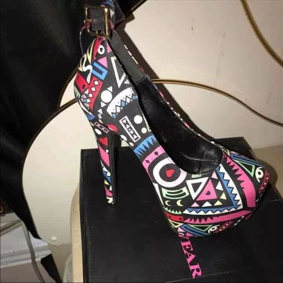 Black multicolored heels π 3