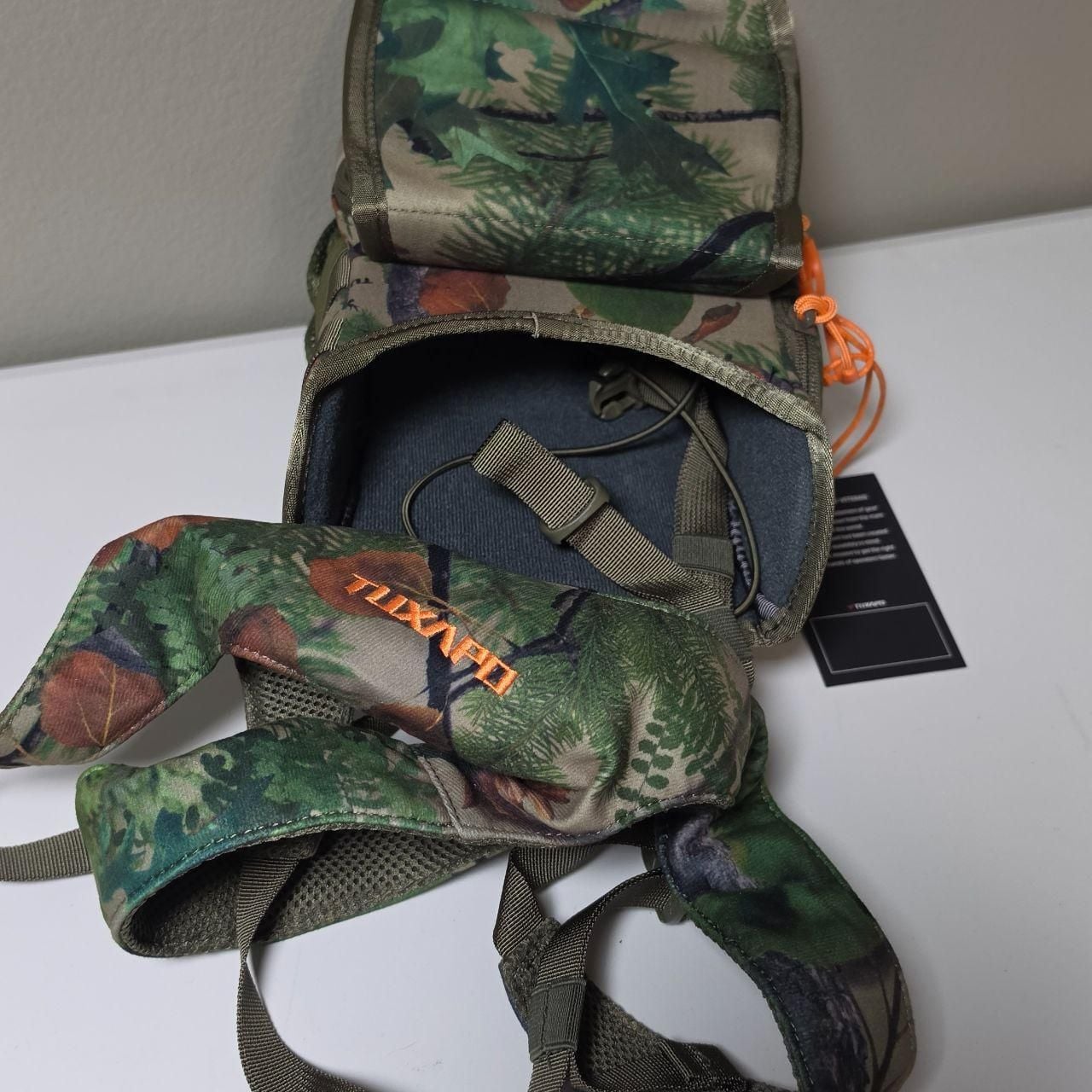 Tuxapo Binocular Harness Chest Pack with Rangefinder Pouch – New 3