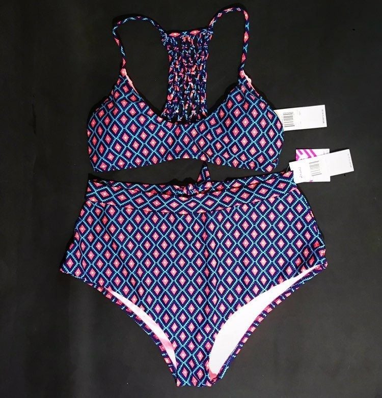 Tribal Macrame Halter/High Waist Bikini 1