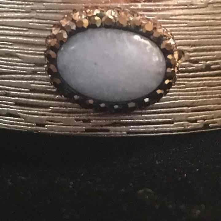 Gold & Topaz Stone Cuff Bracelet 5