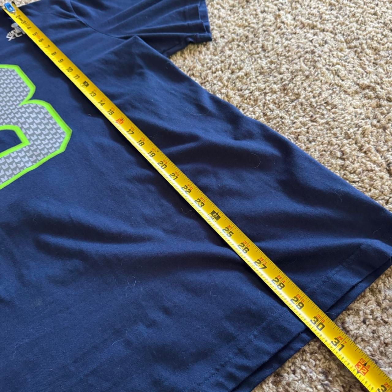Nike Seahawks Russell Wilson Super Bowl XLIX T-Shirt XL Navy Blue 3 7