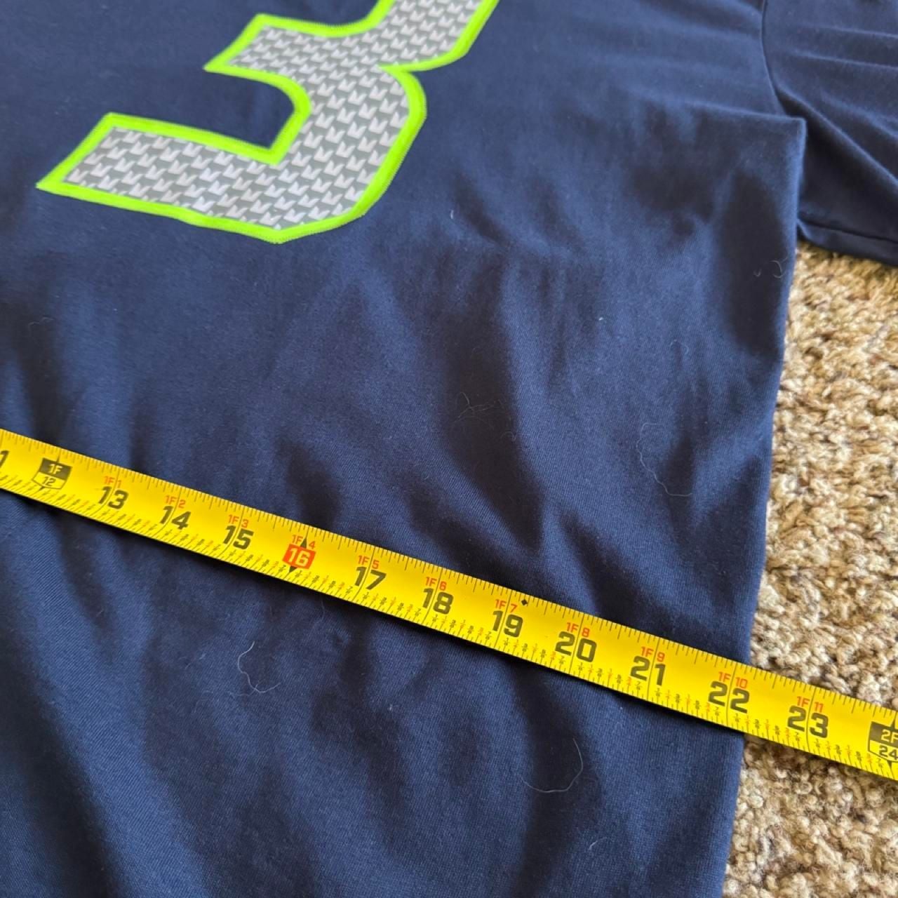 Nike Seahawks Russell Wilson Super Bowl XLIX T-Shirt XL Navy Blue 3 8