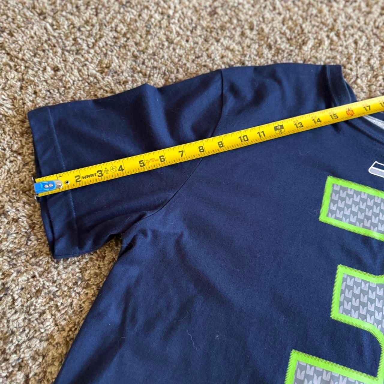 Nike Seahawks Russell Wilson Super Bowl XLIX T-Shirt XL Navy Blue 3 9
