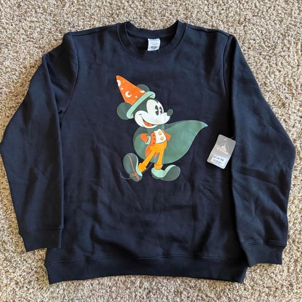Disney Mickey Mouse Halloween Sweatshirt US/AU M Black NWT