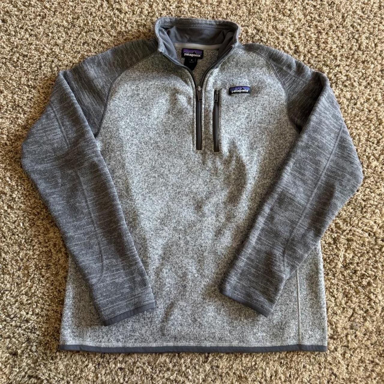 Patagonia Better Sweater 1/4 Zip Pullover Size M Gray Heather Fleece 2