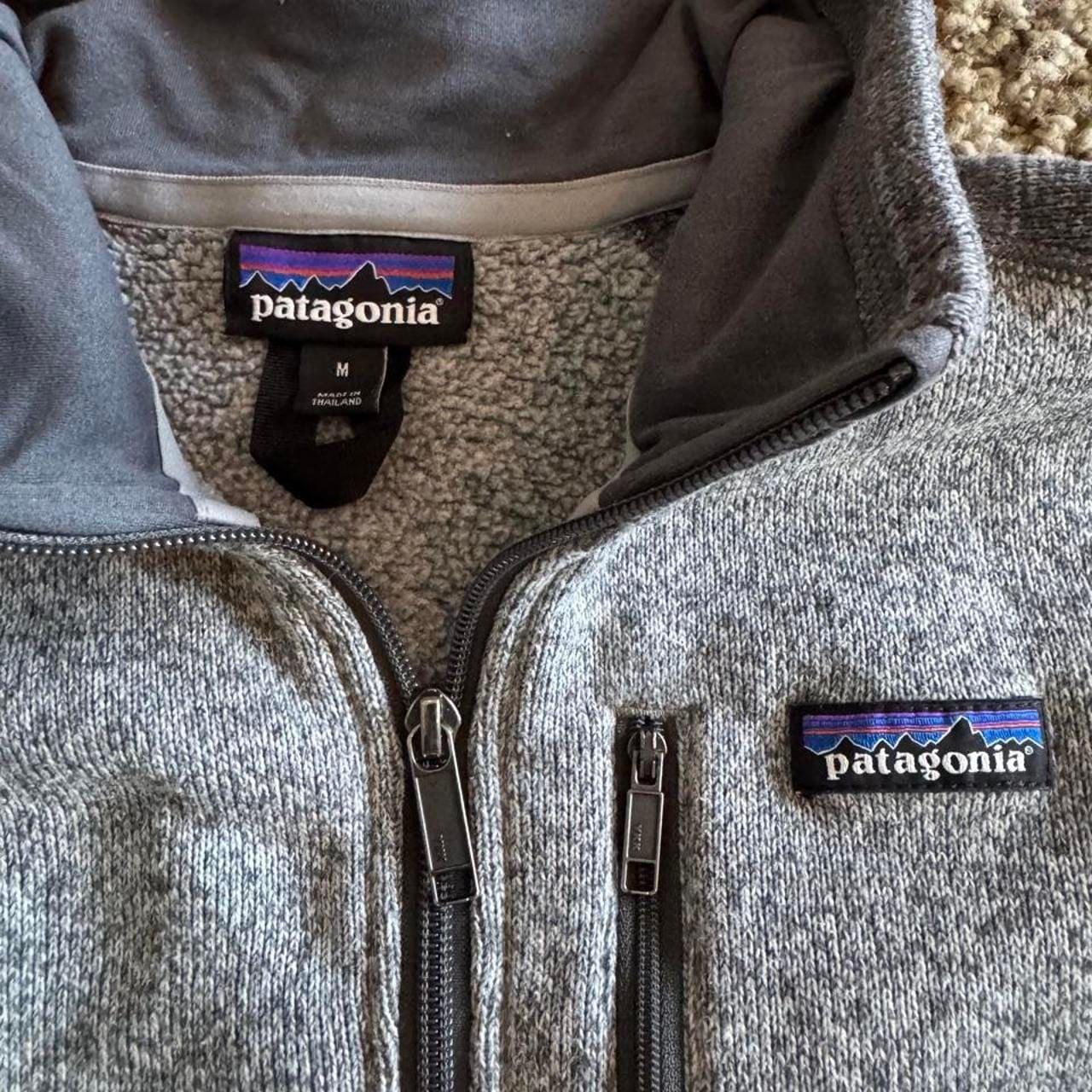 Patagonia Better Sweater 1/4 Zip Pullover Size M Gray Heather Fleece 4