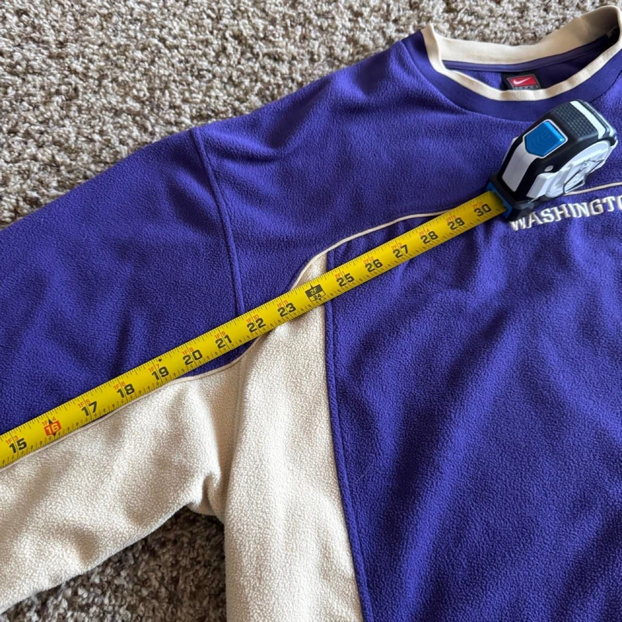 Nike Washington Huskies Fleece Sweatshirt XL Purple Cream Therma-Fit 7