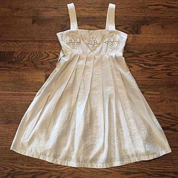Light Gray Shimmery Beaded Stone Minj Dress