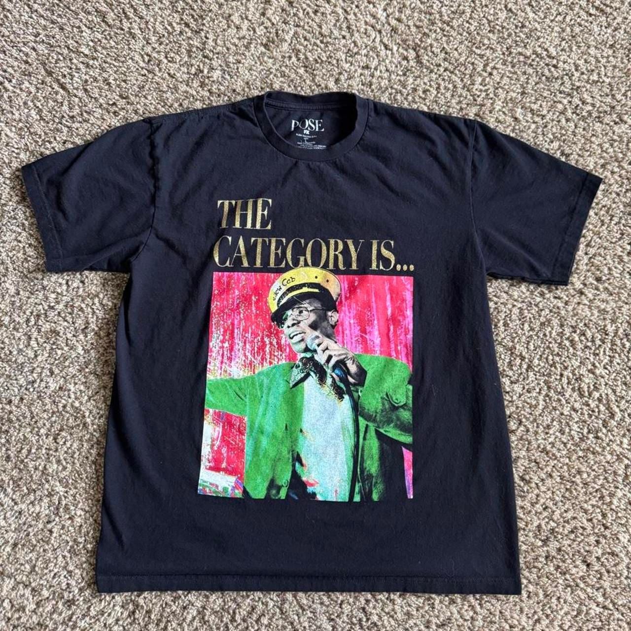 Pose FX The Category Is T-Shirt Size L Black Cotton TV Show 2