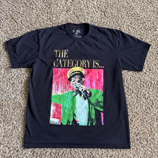 Pose FX The Category Is T-Shirt Size L Black Cotton TV Show