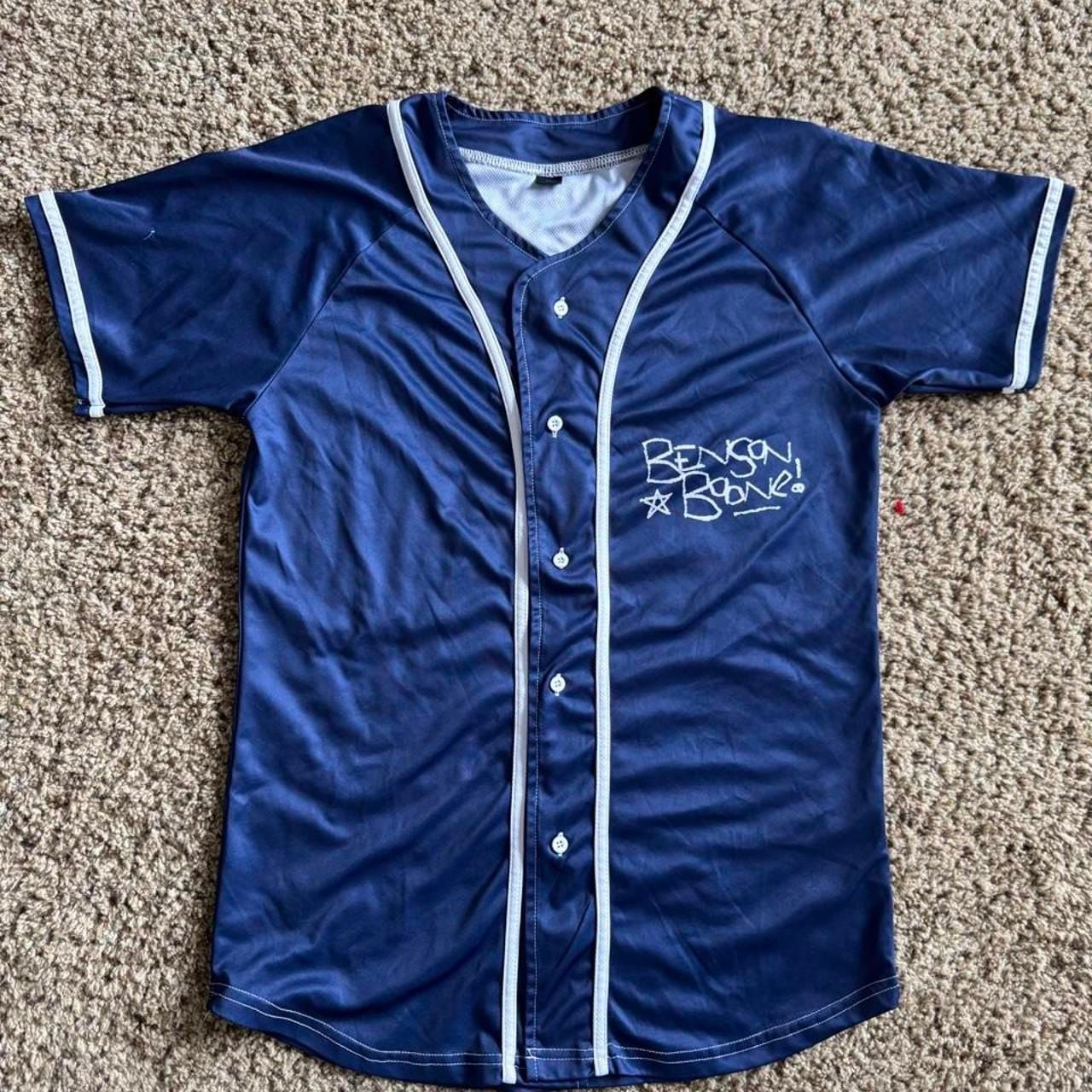 Benson Boone American Heart Tour Baseball Jersey Blue 2