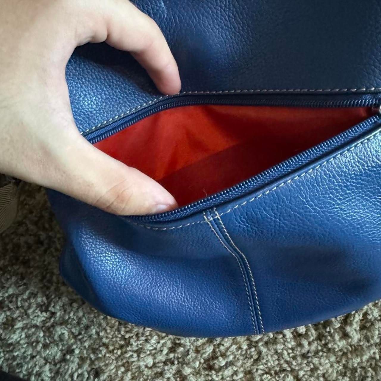 Franco Sarto Blue Leather Crossbody Bag 5
