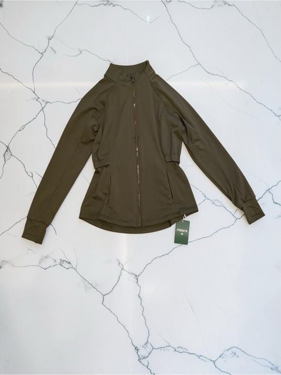 SoftlyZero™ Long Sleeve Thumb Hole Bomber Jacket with Pockets-UPF50+ 2