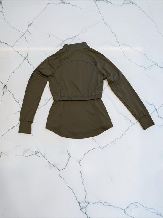 SoftlyZero™ Long Sleeve Thumb Hole Bomber Jacket with Pockets-UPF50+ 3