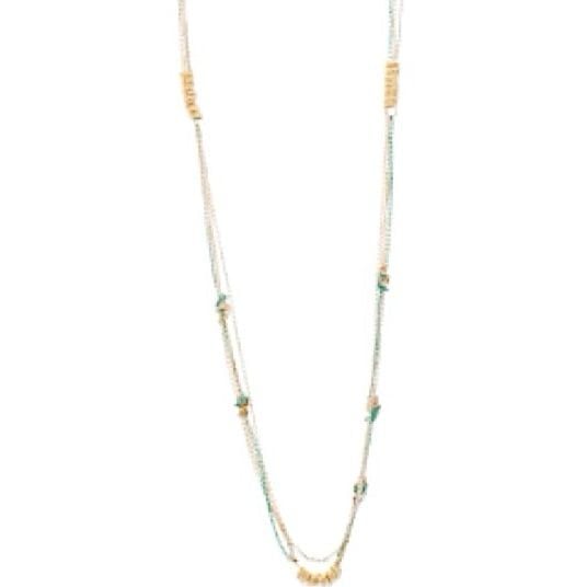 Mint & Gold Knotted Chain Madison Necklace 8
