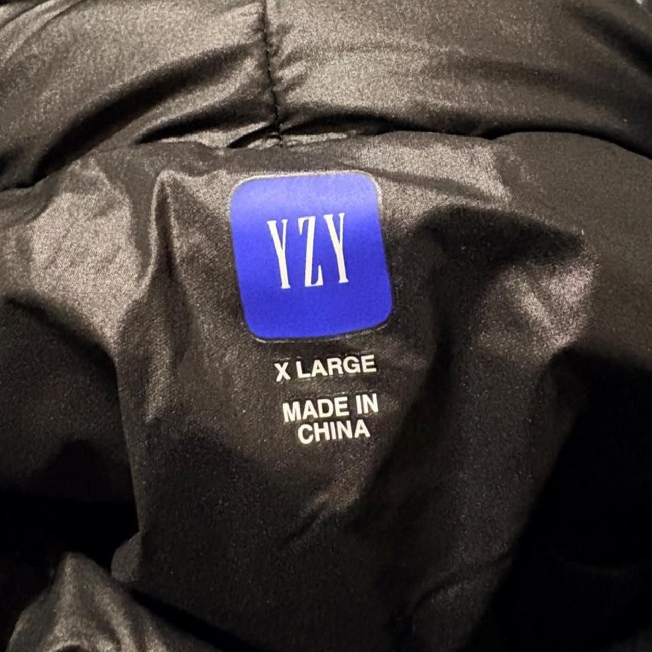 Yeezy Gap Puffer Jacket X LARGE Black Nylon 6