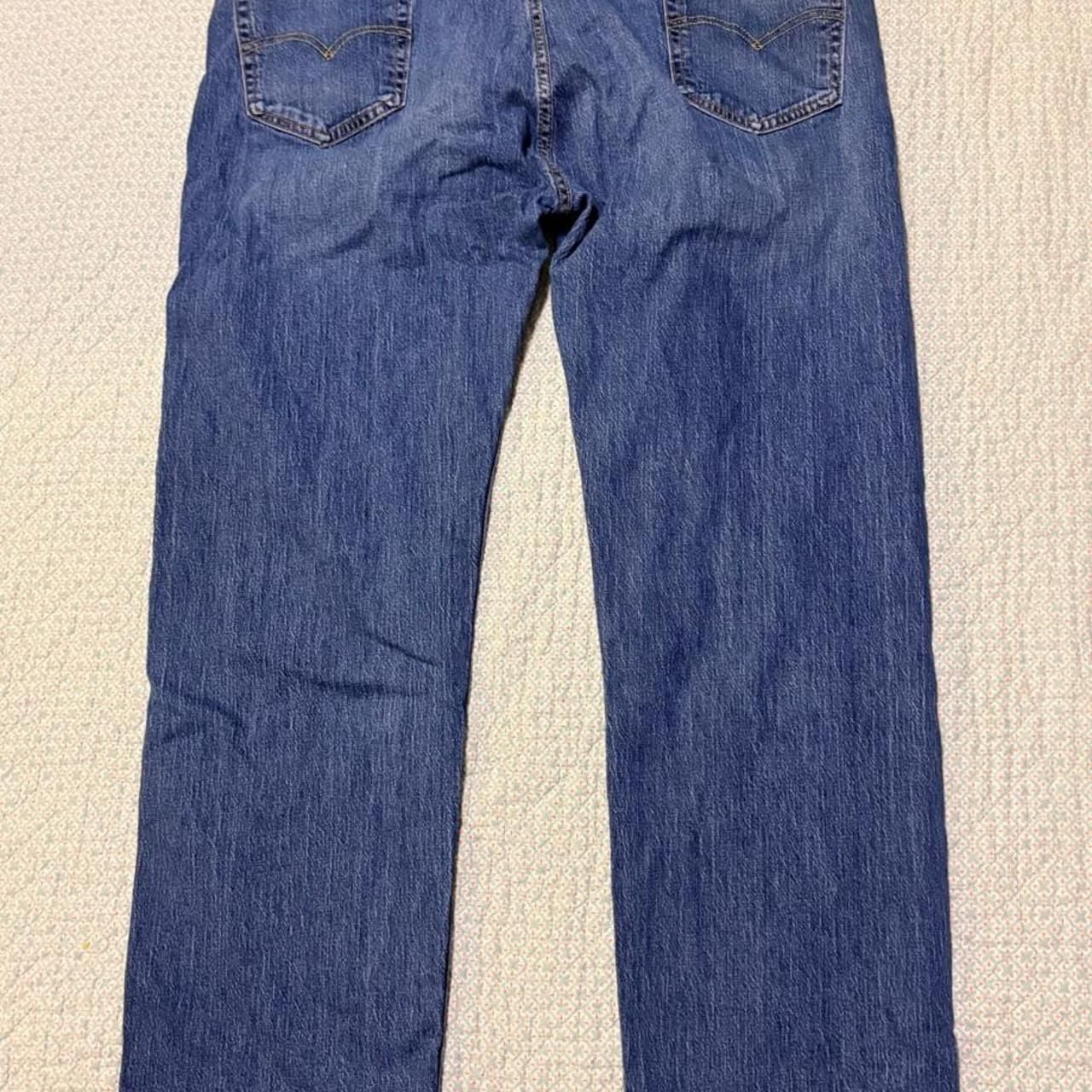 Levi's 505 Regular Fit Jeans Size 42x30 Blue Denim 2