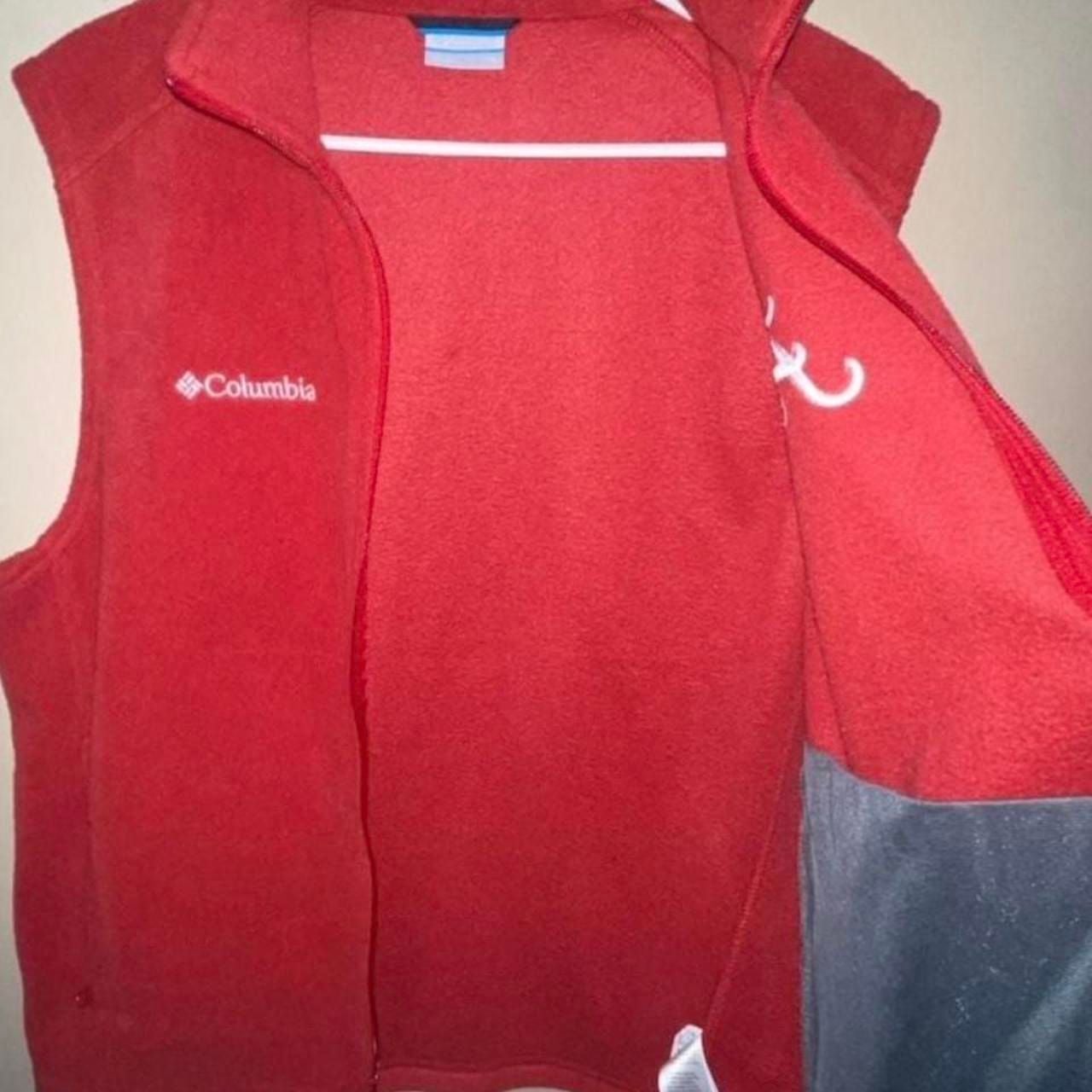Columbia Alabama Crimson Tide Fleece Vest Size M Red 9