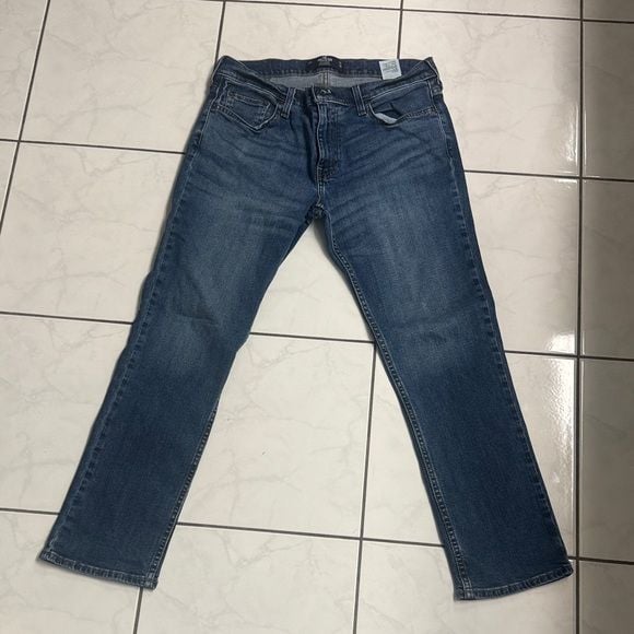 Hollister Men's Slim Straight Jeans in Blue 32x30 5