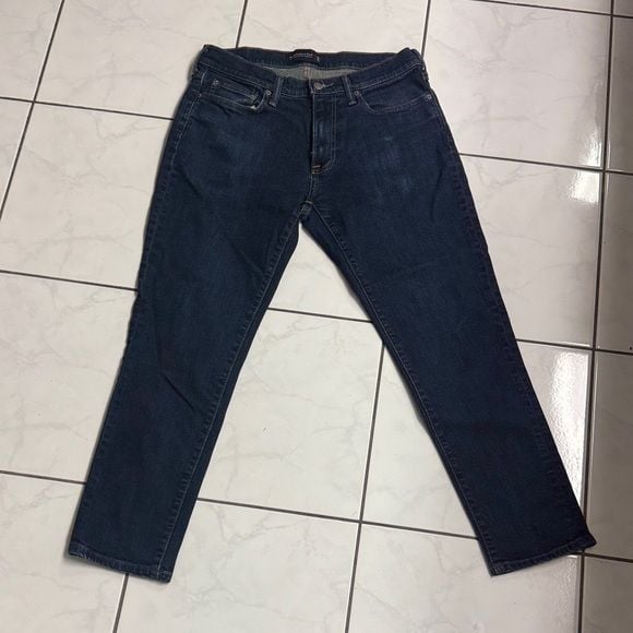 Abercrombie & Fitch Dark Blue Athletic Skinny Stretch Jeans 32x30 2