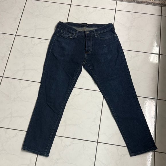 Abercrombie & Fitch Dark Blue Athletic Skinny Stretch Jeans 32x30 5