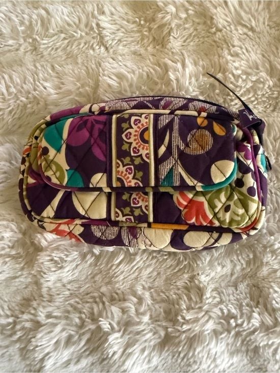 Vera Bradley Plum Crazy Floral Patchwork Wristlet Clutch - Purple Multi 2