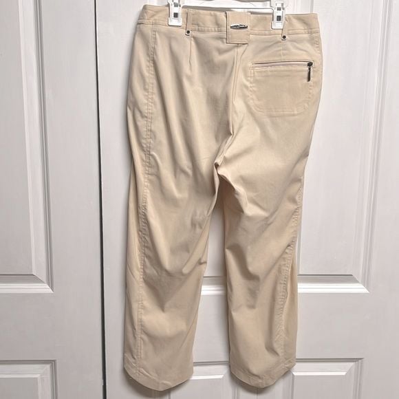 Jamie Sadock Lite Mustard 6 Pocket Mid Rise Crop Pants Size 6 6
